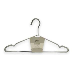 Kit 5X Cabides Ganhco De Roupas Aço Cromado Com Cavas