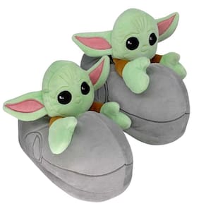 Pantufa Baby Yoda 3D Calçado Unissex Adulto Oficial Star Wars Mandaloriano Disney