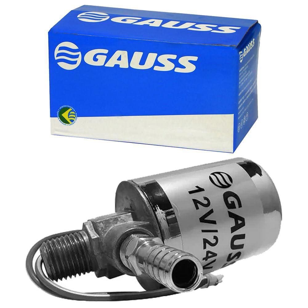 Válvula Solenoide Elétrica Buzina Ar Universal 12/24V Gauss