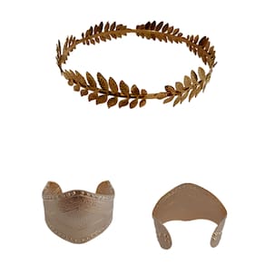 Fantasia Deusa Grega C/ 1 Tiara Arco e 1 Bracelete Roma