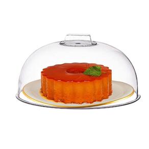 Tampa Acrílico Transparente Média Para Bolos E Tortas 28Cm