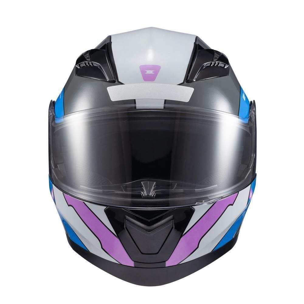 Capacete Texx Escamot Gladiator V3 Reisen Azul Rosa Branc 56 [f016]