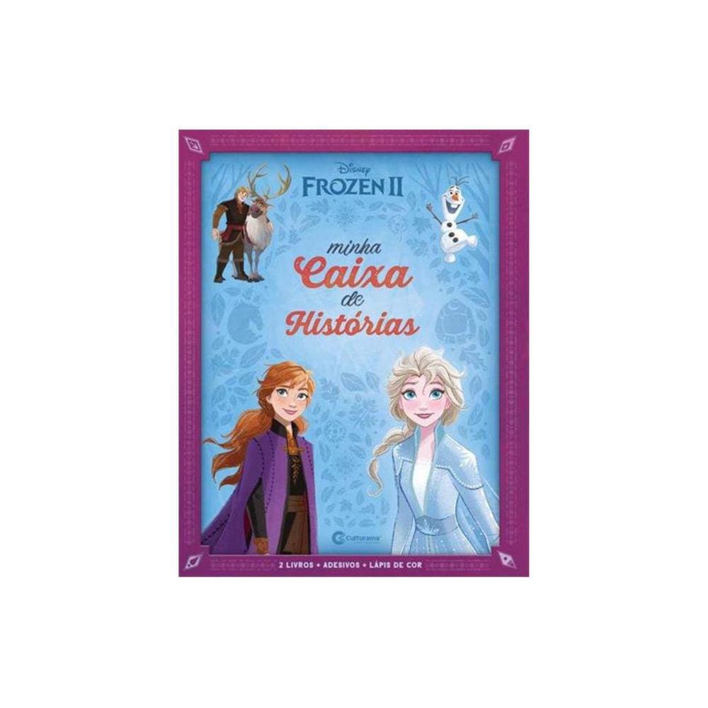 Box Livro Histórias Adesivo Frozen Disney Culturama Infantil
