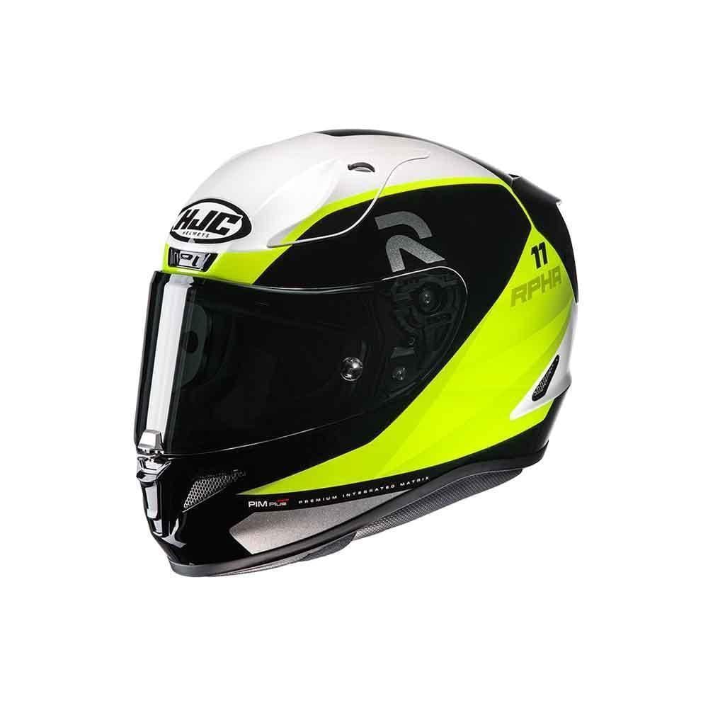 Capacete Hjc Rpha 11 Texen Preto Verde E Branco 56 [f016]