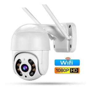 Câmera Ip Prova D`Água Infravermelho Externa Wifi Hd Bivolt,
