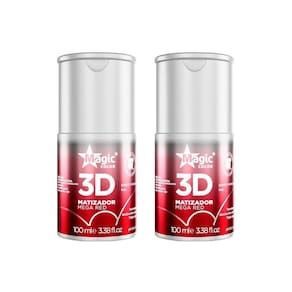 Matizador Gloss Magic Color 100Ml Mega Red - Kit Com 2Un