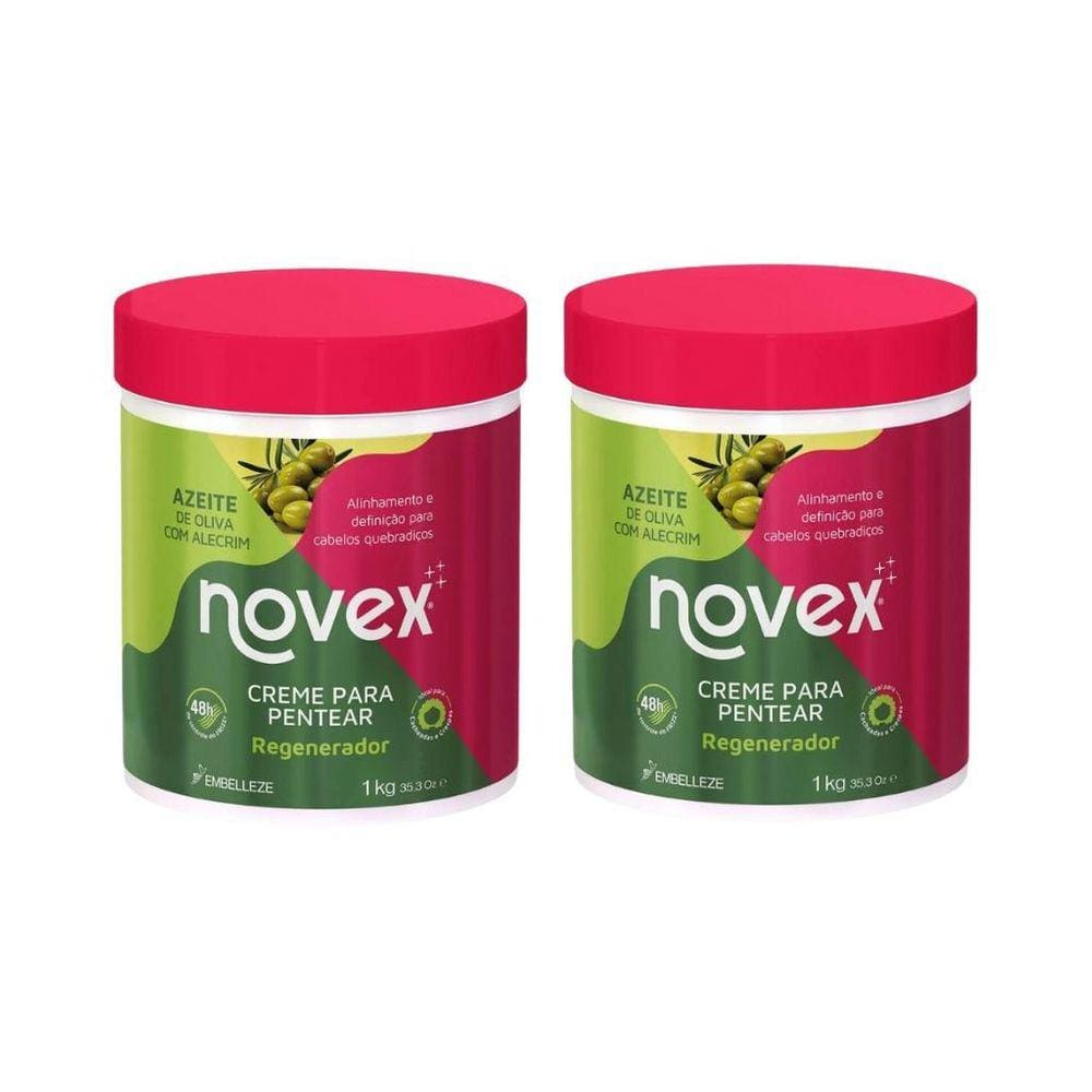 Creme Para Pentear Novex 1Kg Azeite De Oliva E Alecrim - 2Un