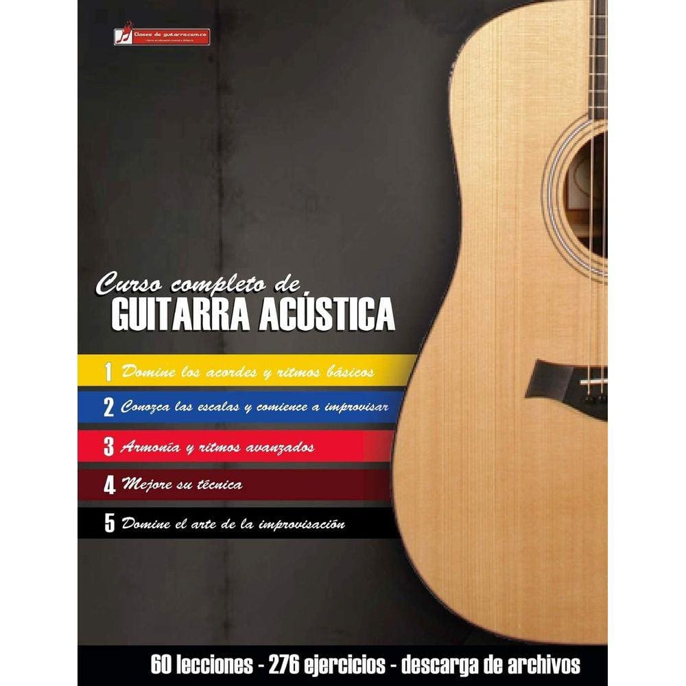 Curso completo de guitarra acústica: método moderno de técnica