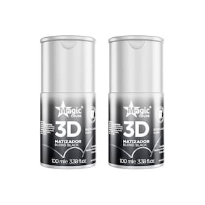 Matizador Gloss Magic Color 100Ml 3D Blond Black - Kit C/2Un