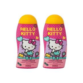 Condicionador Cia Da Natureza Hello Kitty Lisos 260Ml - 2Un