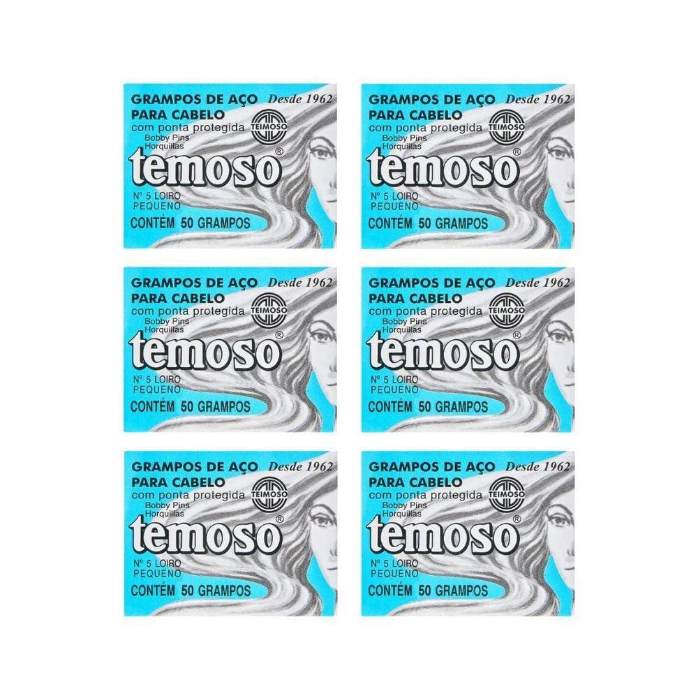 Grampo Teimoso N 5 Com 50Un Louro - Kit Com 6Un