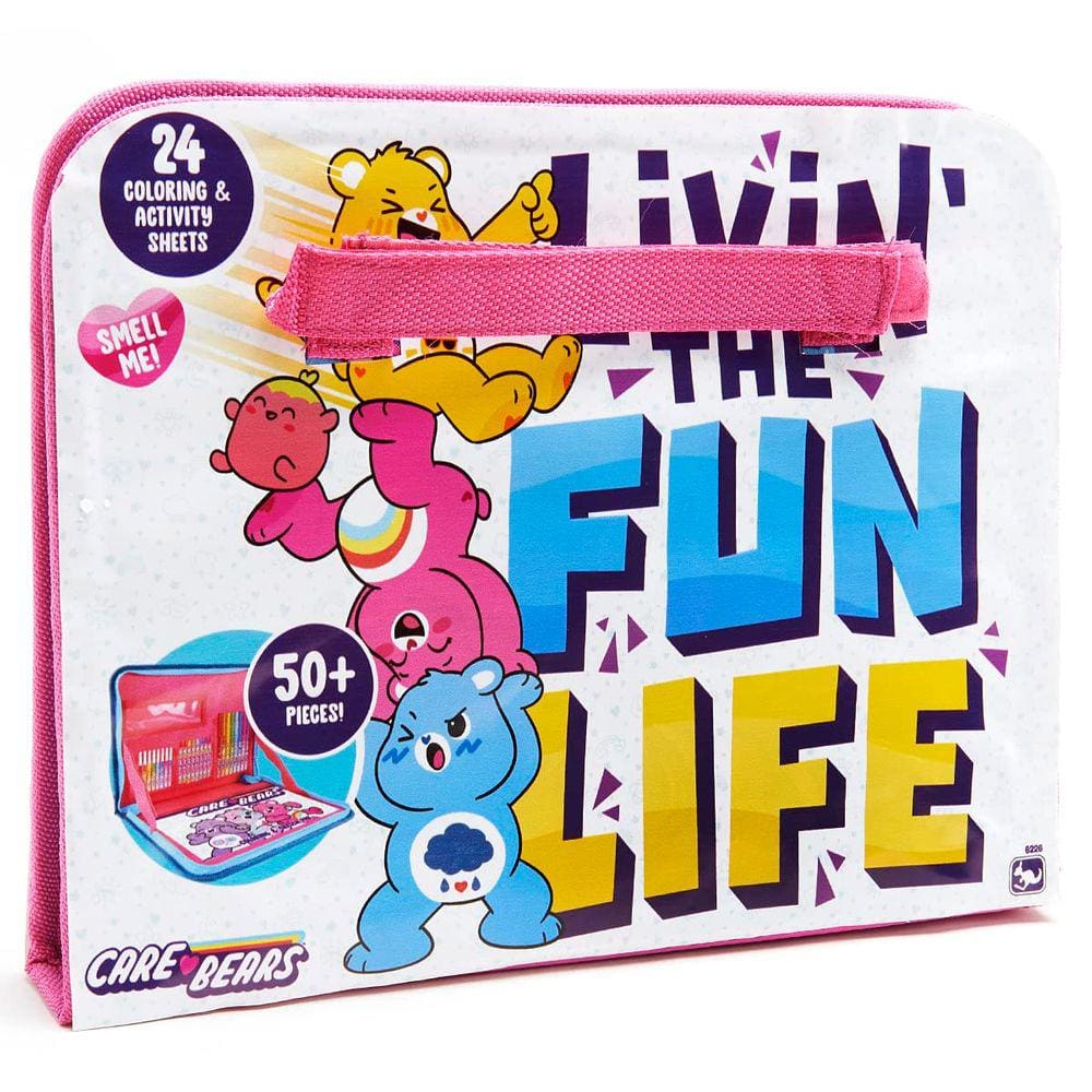 Kit de desenho: conjunto de atividades de viagem Care Bears com mesa de colo