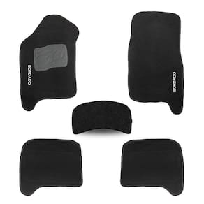 Tapete Ranger 1998 a 2012 Cabine Dupla Carpete Automotivo Jogo 5 Peças Preto Bordado