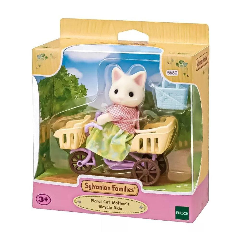 Sylvanian Families Passeio De Bicicleta Mamãe Gato - Epoch