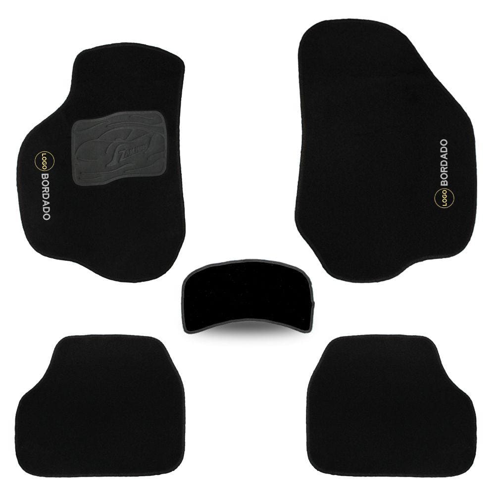 Tapete Vectra 2006 a 2011 Carpete Automotivo Jogo 5 Peças Preto Bordado