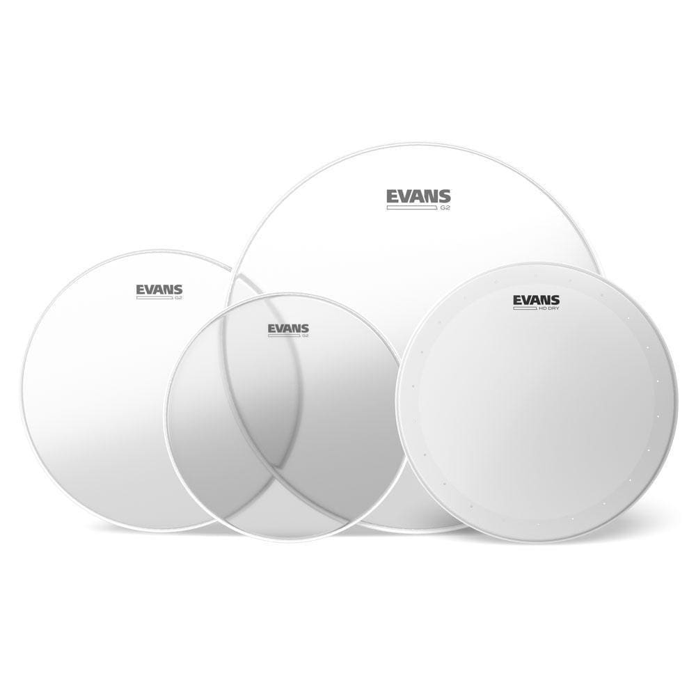Kit Peles Fusion G2 Transparente + 1 Hd Dry Porosa 14\` Evans [f035]