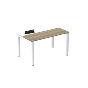 Mesa Plataforma para Coworking 130x792 Psc130 Noce Marromlle/Branco