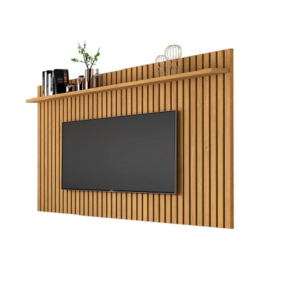 Painel Para TV Até 75 Polegadas Ripado Verdadeiro Classic 1.8x1.35 Cumaru - Giga Móveis