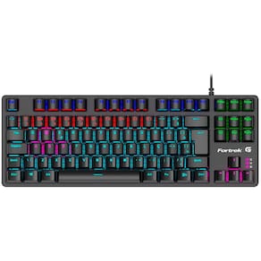 Teclado Gamer Mecanico Fortrek Black Hawk Compact 75939 Switche Outemu Marrom Abnt2