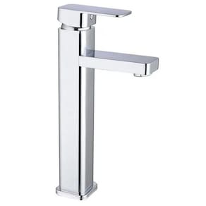 Torneira Banheiro Misturador Monocomando Lavabo Bica Alta Quadrada