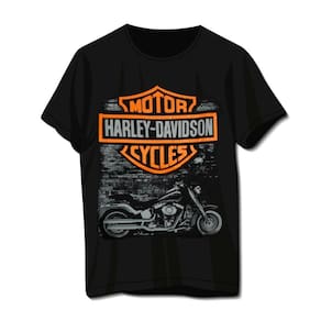 Camiseta Plus Size Moto Preta Banda De Rock Unissex