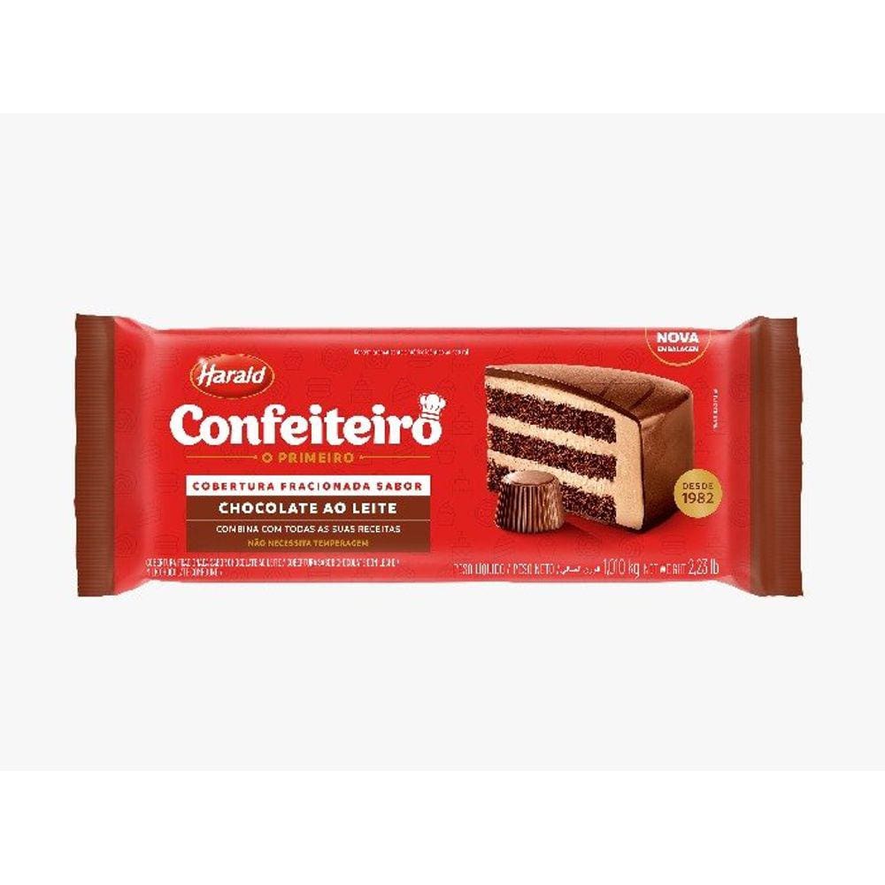 Chocolate Cobertura Ao Leite 1,01kg - Harald