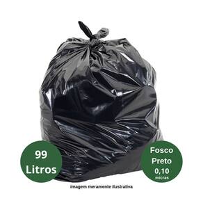 Saco para Lixo Extra Forte 99 Litros Preto