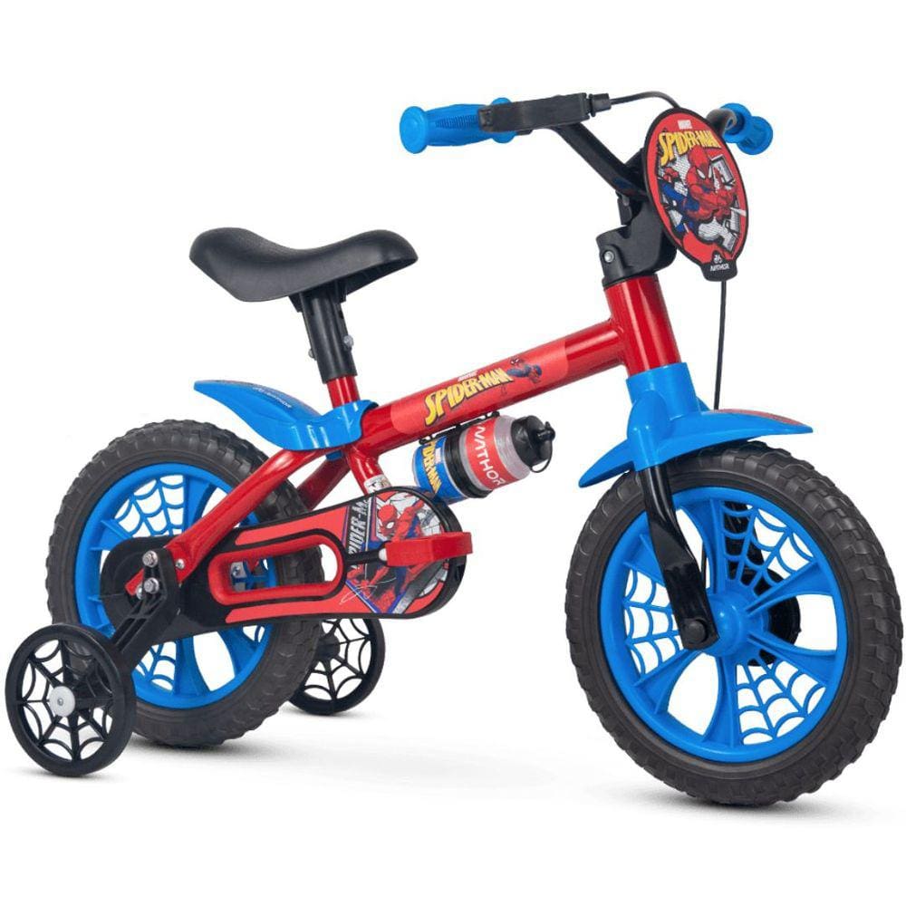 Bicicleta Spider Man Aro 12 Infantil Nathor