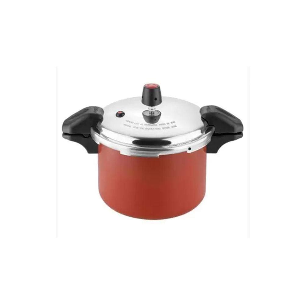 Panela de Pressão 4,5 litros Travamento Externo Bordô Com Alça Eirilar