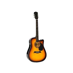 Violão Elétrico Michael Folk Cutaway Vmf361 Botão De Phase Equalizador 3 bandas com afinador cromático