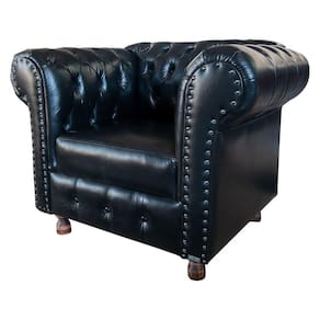 Poltronas Chesterfield Luiz XV Preto