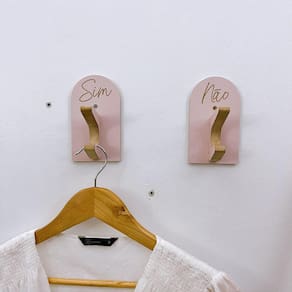 8 Ganchos de Provador loja roupas boho premium capela arco
