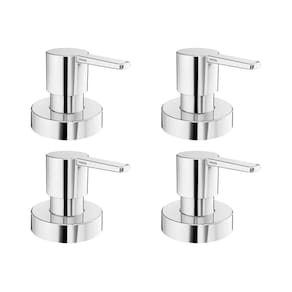 Kit 4 acabamentos Docol para registro base Deca 1/2", 3/4" e 1" Gali