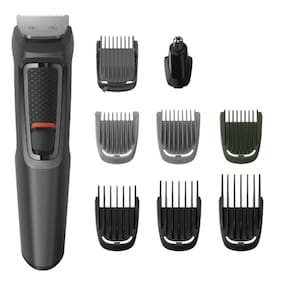 Aparador de Pelos Philips Multigroom 9 em 1 MG3747/15, lâminas auto afiáveis - Bivolt