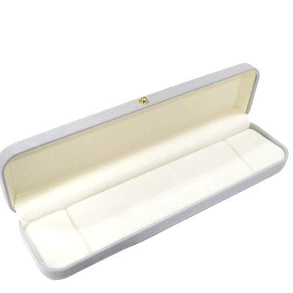 Estojo Para Pulseira Linha Veludo Cinza