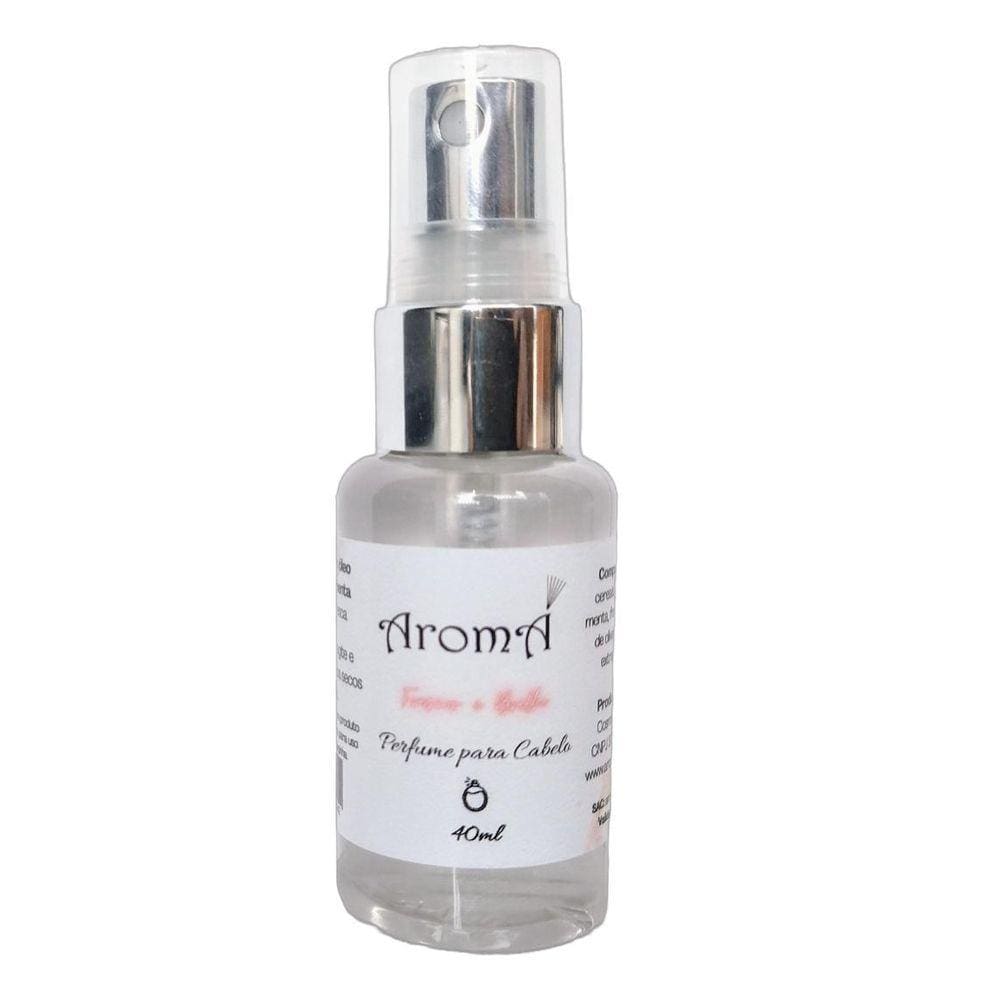 Perfume Para Cabelo Com Óleo Essencial De Menta Aromá - 40Ml