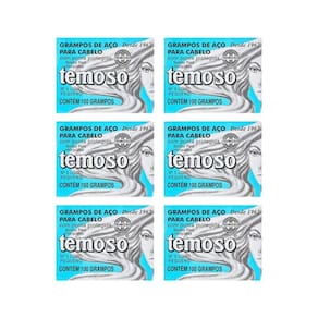 Grampo Teimoso N 5 Com 100Un Louro - Kit Com 6Un