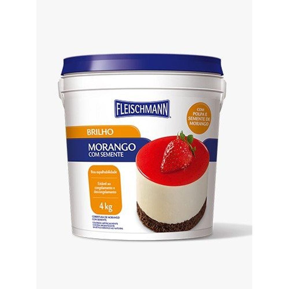 Geleia De Brilho Morango Com Semente 4kg - Fleischmann