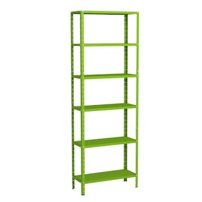 Estante Aço 6 Prateleiras Livros Cozinha Quarto Eaf013 Verde