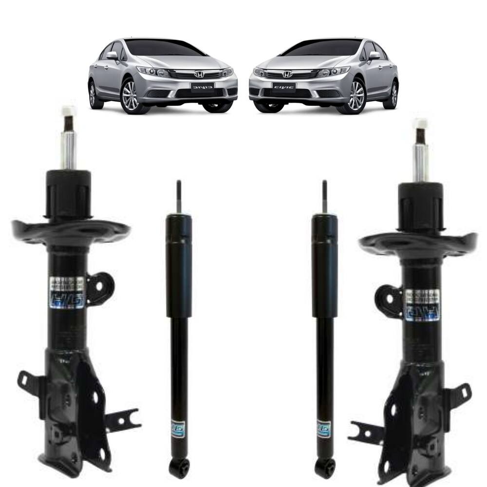 Jogo Amortecedor Nakata Honda Civic 1.8 2012 A 2016
