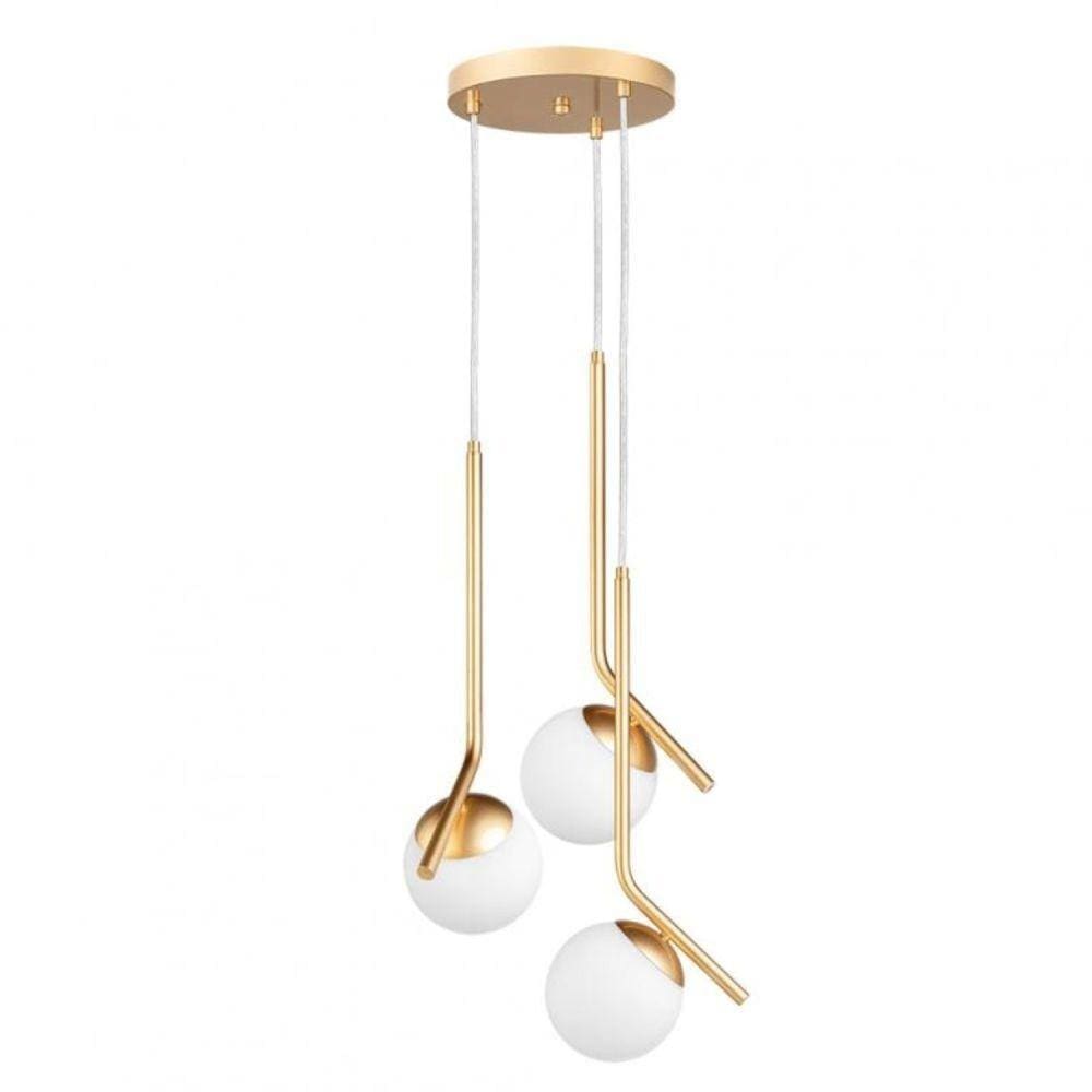 Pendente 3 Luzes E27 24x24x150cm Dreams Drmc3e27pdgd Bronzearte