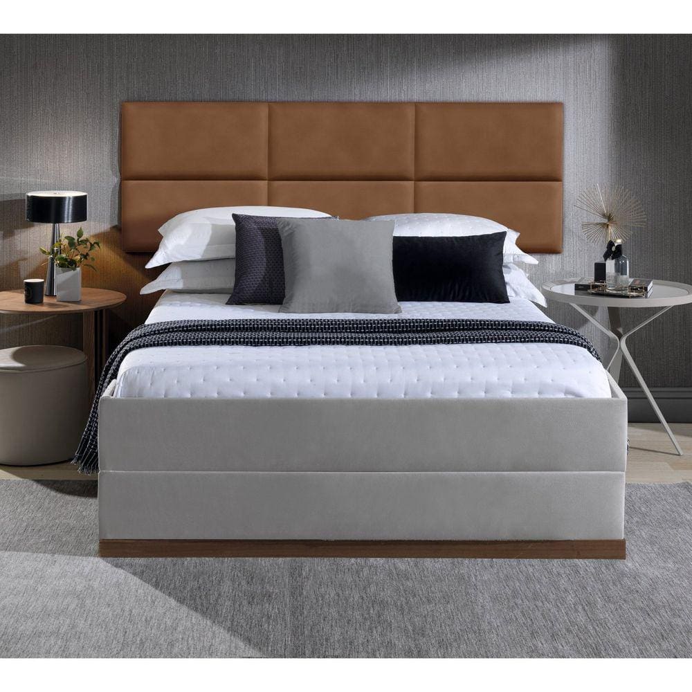 Cabeceira Modular Queen Sintético 6 Módulos 30cm X 60cm Caramelo