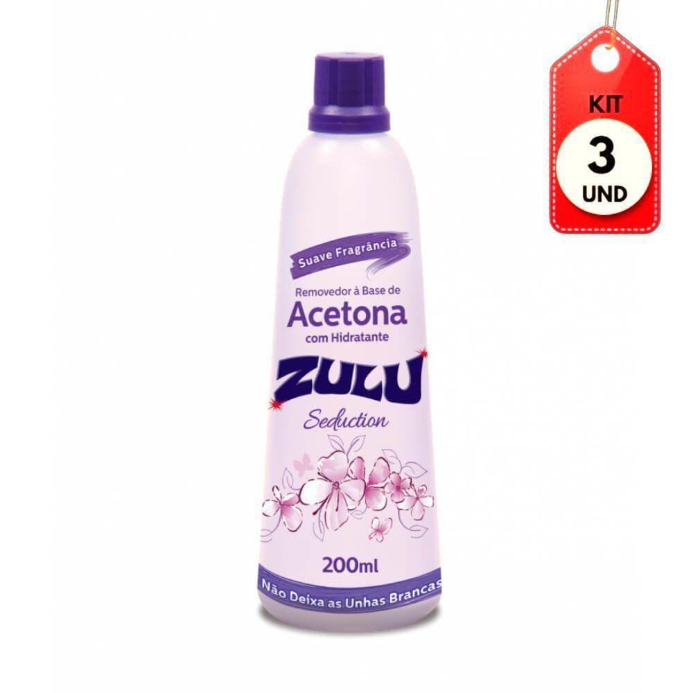 Kit C/03 Zulu Removedor De Esmaltes 200ml