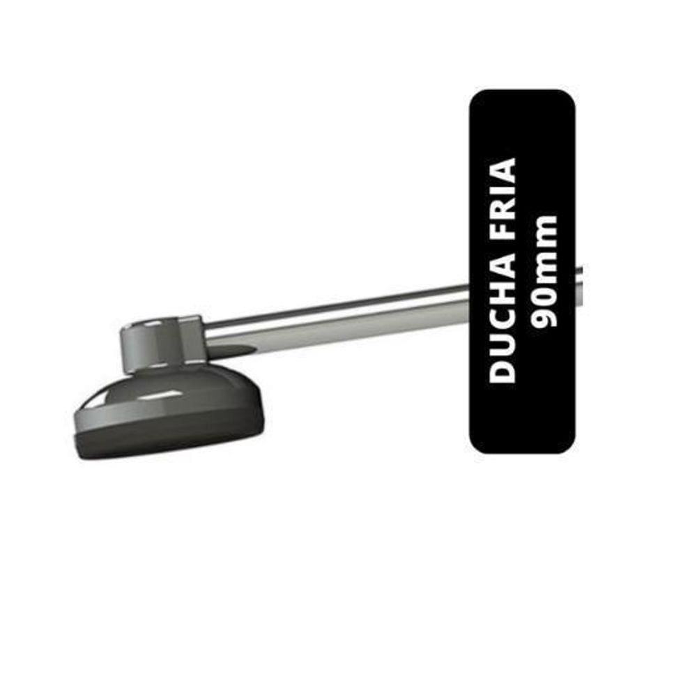 Chuveiro  Ducha  Fria Pvc Cromada 4` X 90Mm Completa