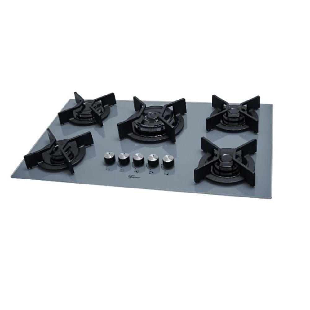 Fogão Cooktop Fischer TC Infinity 5Q Gás Mesa Vidro