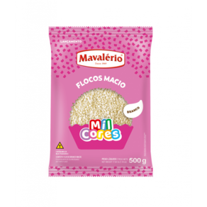 Flocos Macio Branco 500g - Mavalerio