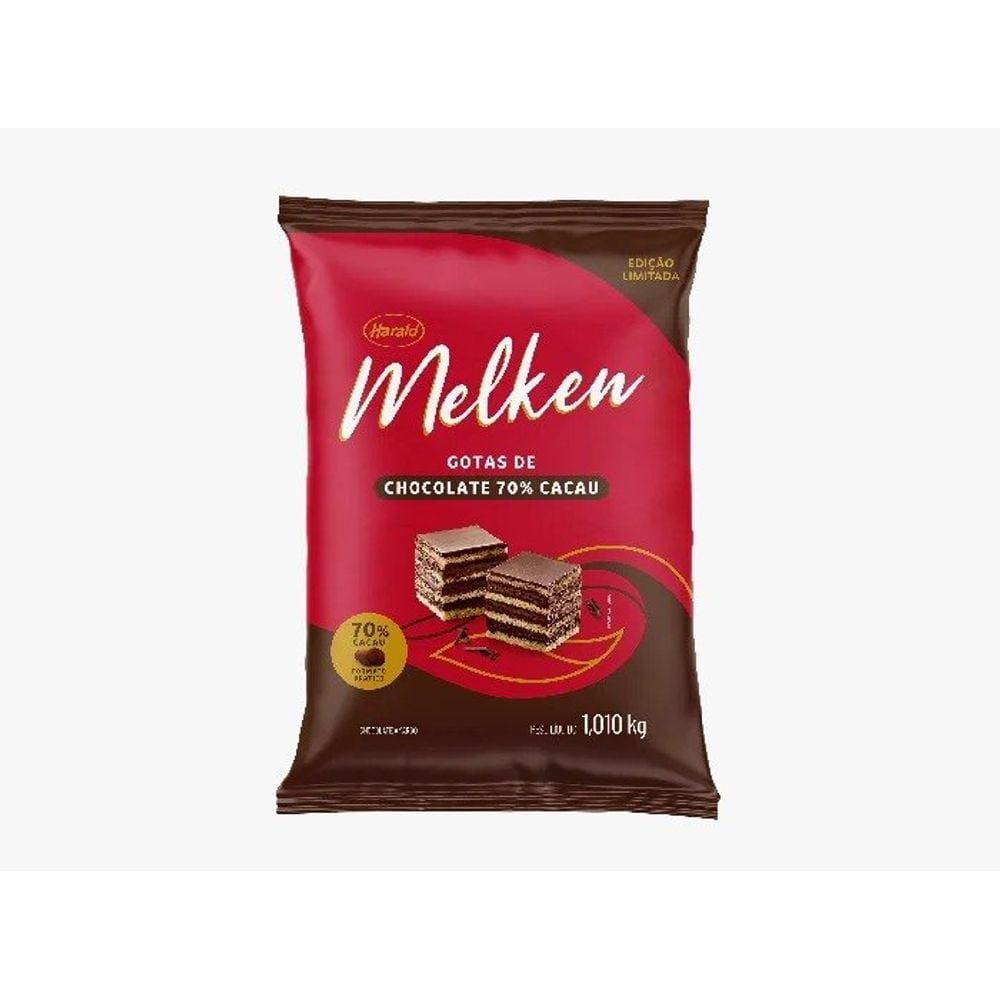 Chocolate Melken Gotas 70% 1,01kg - Harald