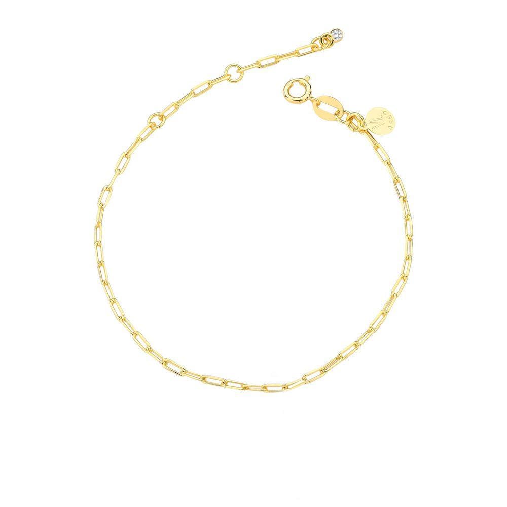 Pulseira de Elos Revestida em Ouro