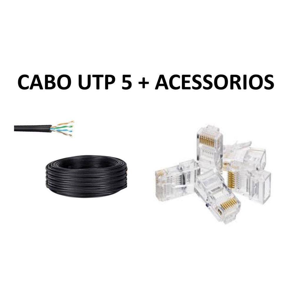 Cabo Utp Alarme / Cftv 100Mt 4 Pares C/20 Rj - Menor Valor