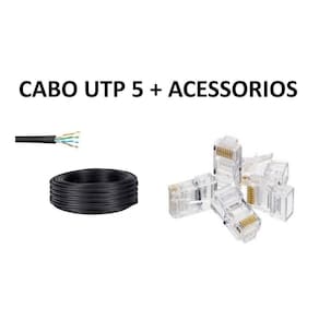 Cabo Utp Alarme / Cftv 100Mt 4 Pares C/20 Rj - Menor Valor